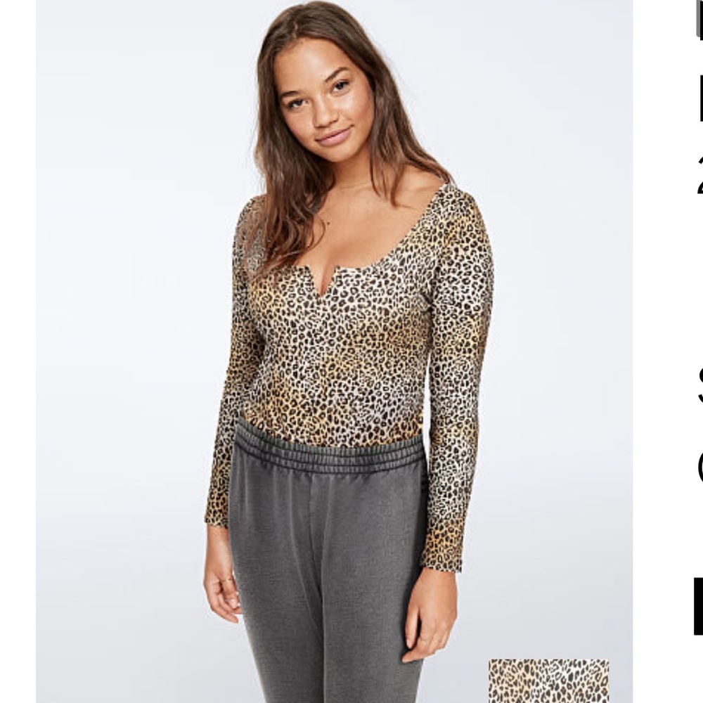 NWOT PINK Cheetah Print Bodysuit